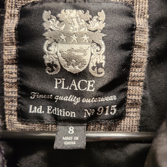 Boy's Winter/Fall Jacket 2 in 1, Size 8, Children's Place, Ltd Edition, Brown - Picture 9 of 11